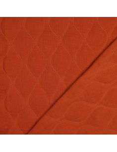 Steppstoff aus Double Gauze - Rostfarben