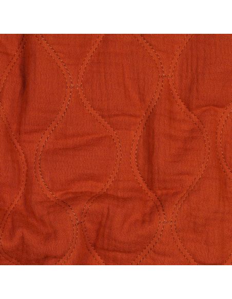 Steppstoff aus Double Gauze - Rostfarben