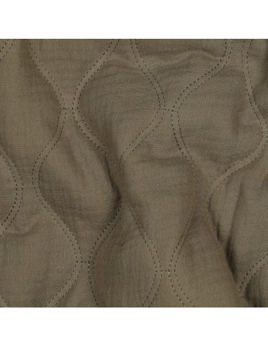Steppstoff aus Doppelgaze - Khaki