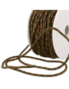 Mehrfarbiges Sportband - Khaki, Rot und Weiß