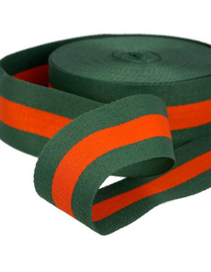 Galonstreifen 40 mm - Grün und Rot