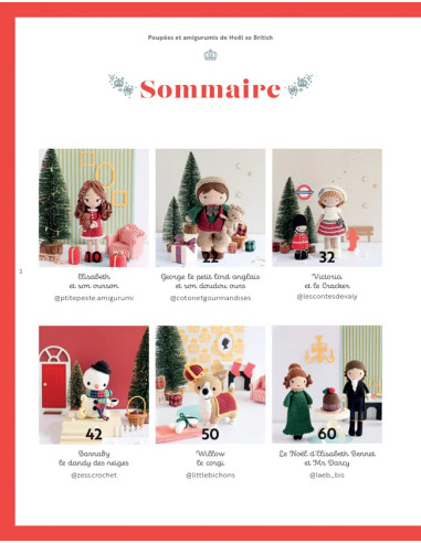 Buch Puppen & Amigurumis zu Weihnachten so British