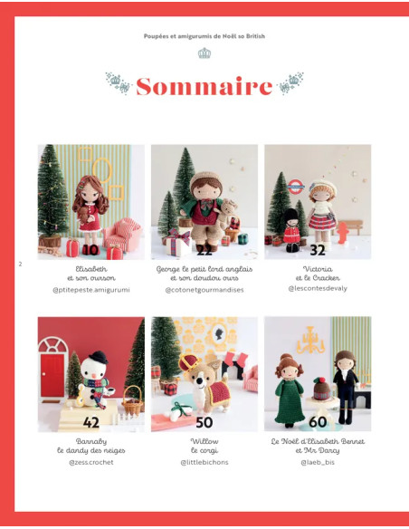 Buch Puppen & Amigurumis zu Weihnachten so British
