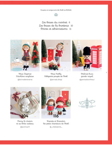 Buch Puppen & Amigurumis zu Weihnachten so British