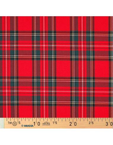 Schottisches Tartan-Gewebe - Rot