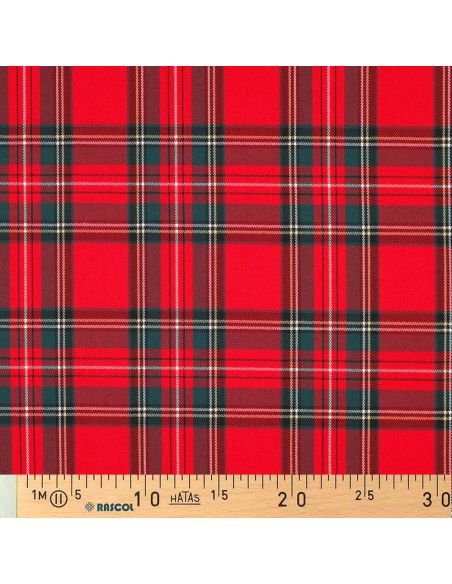 Schottisches Tartan-Gewebe - Rot