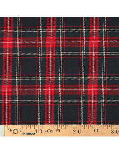 Schottisches Tartan-Gewebe - Marineblau