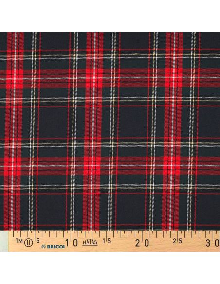 Schottisches Tartan-Gewebe - Marineblau