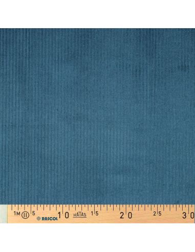 Baumwoll-Cordstoff - Petrolblau