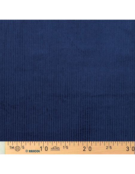 Baumwoll-Cordstoff - Kobalt