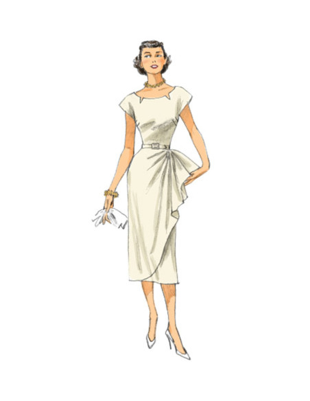 Kleid- und Gürtelmuster - Butterick 5880
