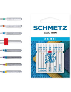 Nadeln Sortiment Combi Basic Twin Schmetz