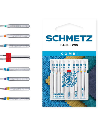 Nadeln Sortiment Combi Basic Twin Schmetz