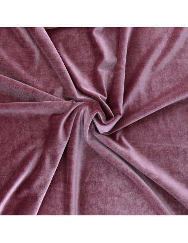 Stretch-Samtstoff - Rosa