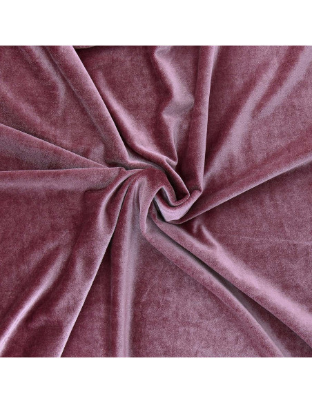 Stretch-Samtstoff - Rosa