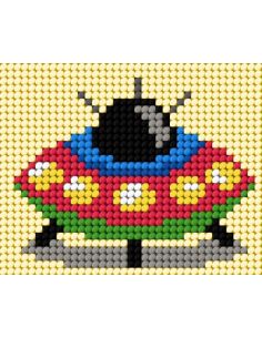 Kinder-Stickset - Kleine fliegende Untertasse