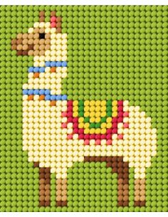 Kinder-Canvas-Set - Kleines Lama