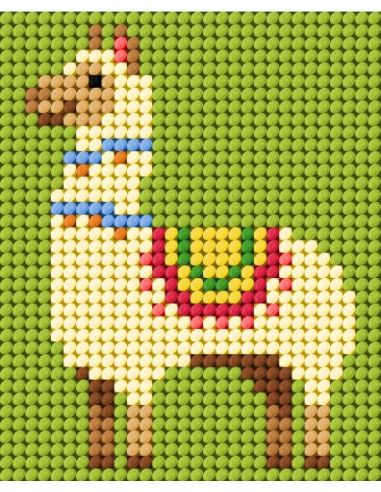 Kinder-Canvas-Set - Kleines Lama
