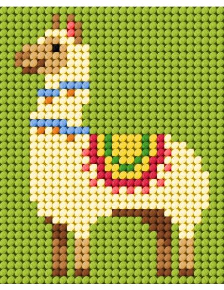 Kinder-Canvas-Set - Kleines Lama