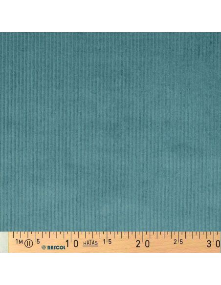 Baumwoll-Cordstoff - Leichtes Petrolblau