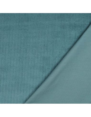 Baumwoll-Cordstoff - Leichtes Petrolblau