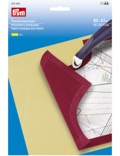 Gelbes Kopierpapier für das Nähen