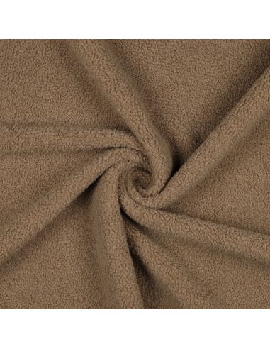Doppelseitiger Teddy-Fleece-Stoff - Mocha