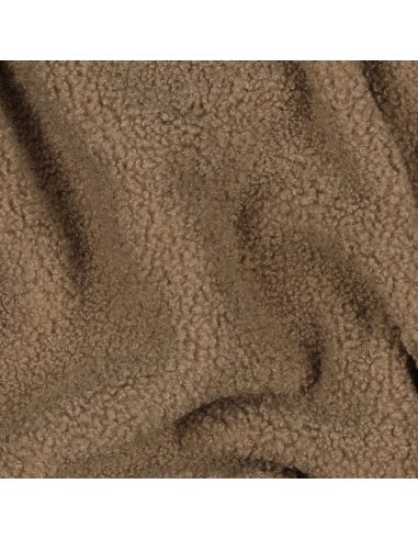 Doppelseitiger Teddy-Fleece-Stoff - Mocha