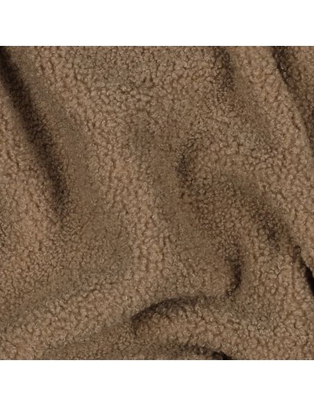 Doppelseitiger Teddy-Fleece-Stoff - Mocha