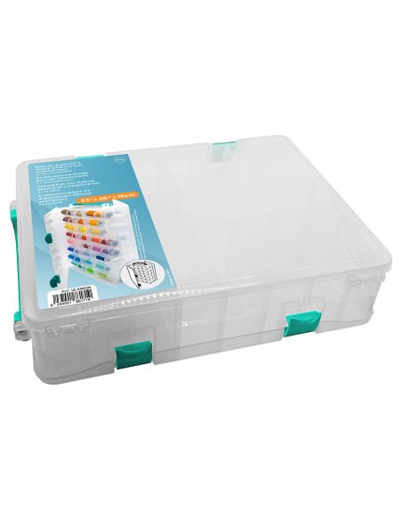 Doppelseitige Aufbewahrungsbox mit 48 Fächern