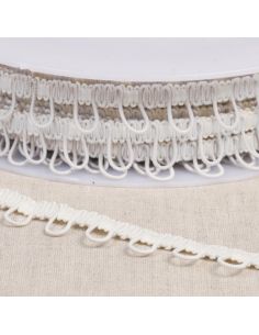 Elastische Knopfleiste - Elfenbein