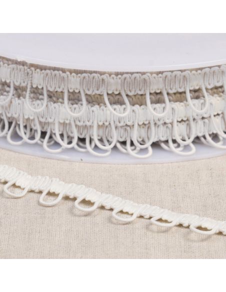 Elastische Knopfleiste - Elfenbein