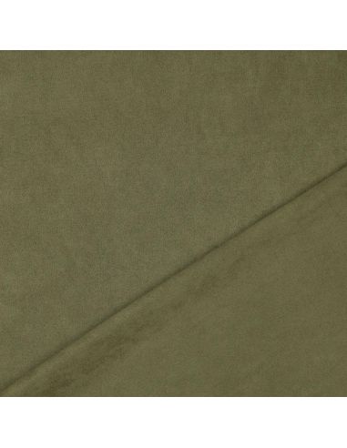 Stretch-Wildlederstoff - Hellkhaki