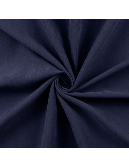 Pfirsichhaut-Satin-Stoff - Marineblau