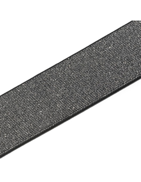 Elastisch Schwarz und Silber 50 mm