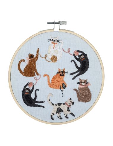 Stickset - Katzen