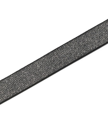 Elastisch Schwarz und Silber 25 mm