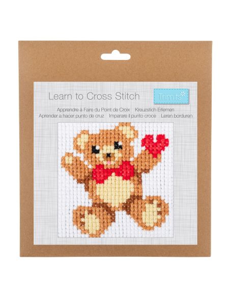 Zählmuster-Kreuzstichset - Teddybär
