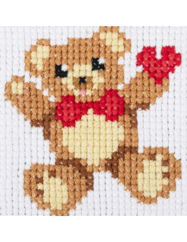 Zählmuster-Kreuzstichset - Teddybär
