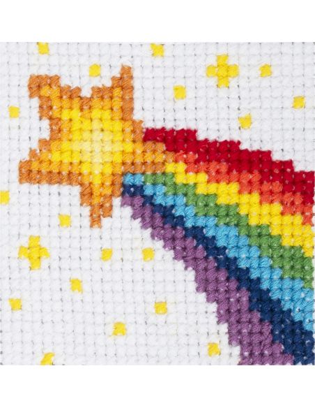 Zählmuster-Kreuzstichset - Regenbogen