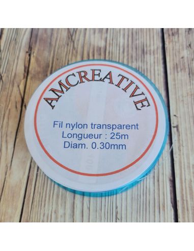 Nylonfaden für Perlen 0,30 mm - Transparent