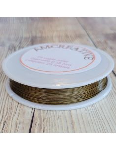 Draht für Perlen 0,38 mm - Gold