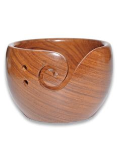 Schüssel für Wollknäuel aus haltbarem Sheesham-Holz