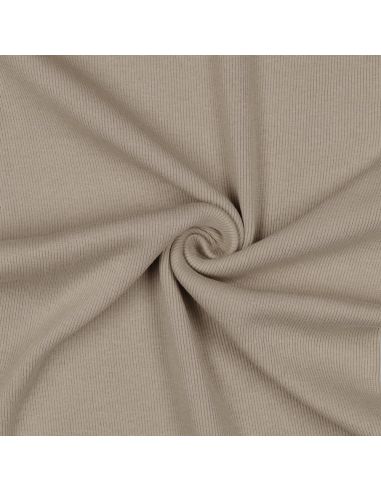 Rippenstrick-Jersey-Stoff - Sand
