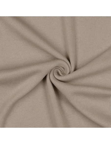 Rippenstrick-Jersey-Stoff - Sand