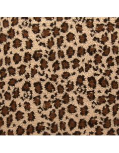 Leoparden-Teddy-Stoff - Dunkelbeige 2