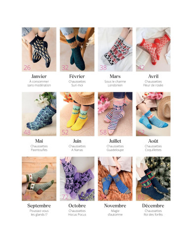 Buch der Leitfaden für Jacquard-Stricksocken