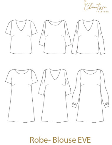 Eve Kittelkleid-Schnittmuster - Clématisse Pattern