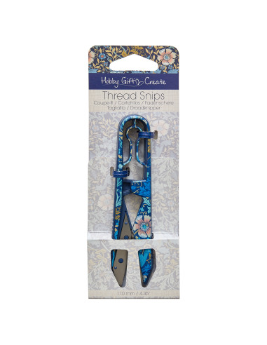 Fadenschneider 11 cm - Kollektion blaue Blumen