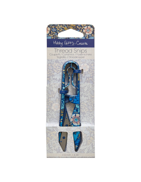 Fadenschneider 11 cm - Kollektion blaue Blumen